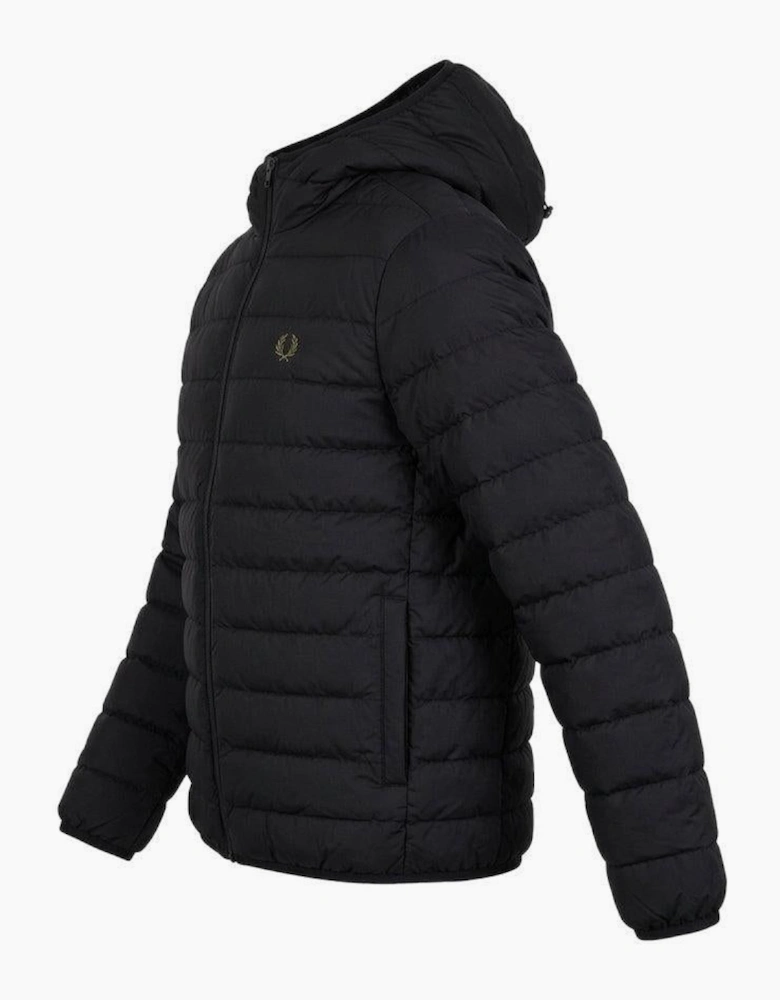 Fred Perry Hooded Insulated Jacket Black