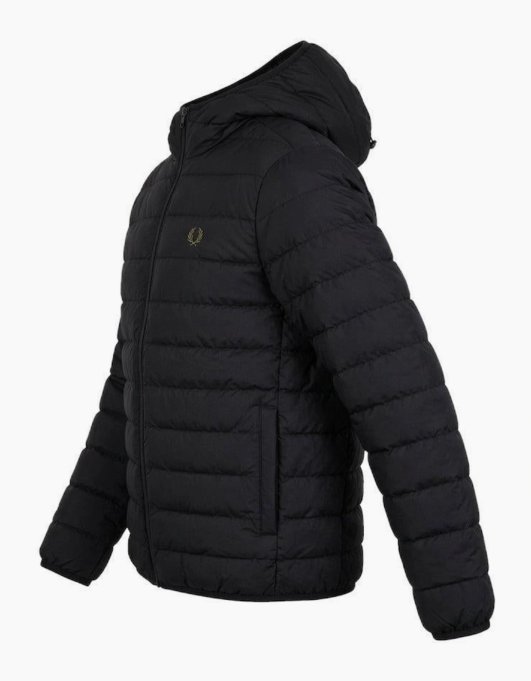 Fred Perry Hooded Insulated Jacket Black