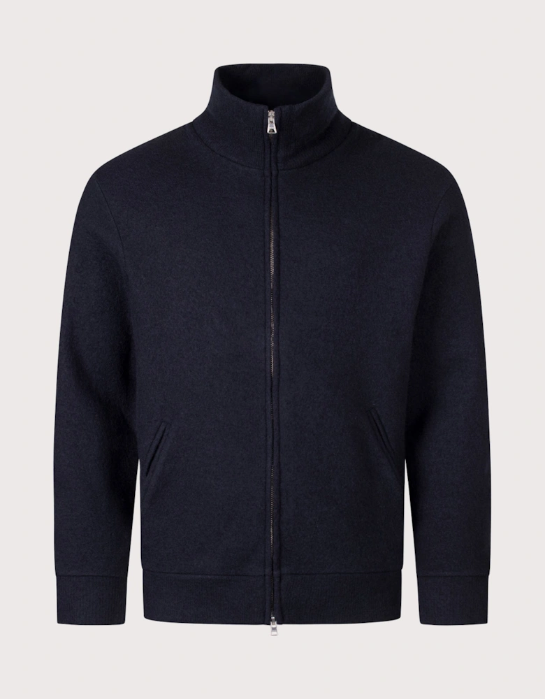 Boiled Merino Zip Through Knit Jumper