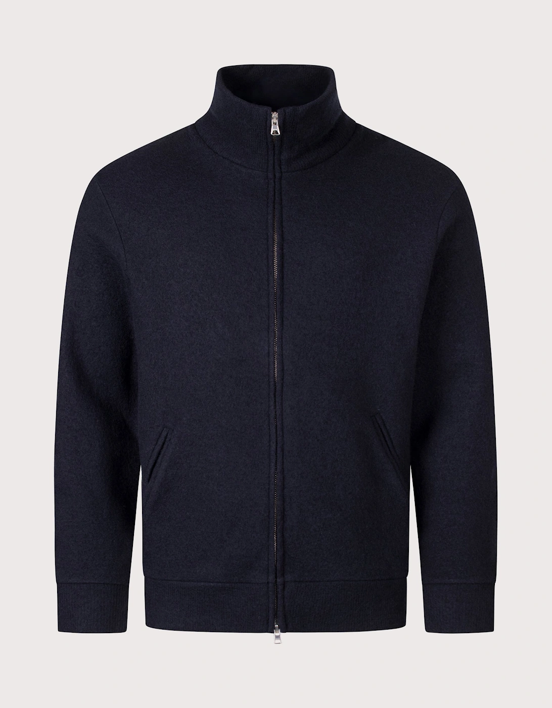 Boiled Merino Zip Through Knit Jumper