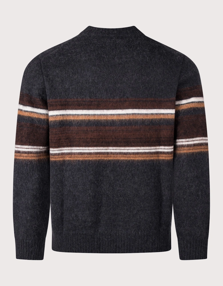 Relaxed Fit Wilde Bold Stripe Crewneck Jumper