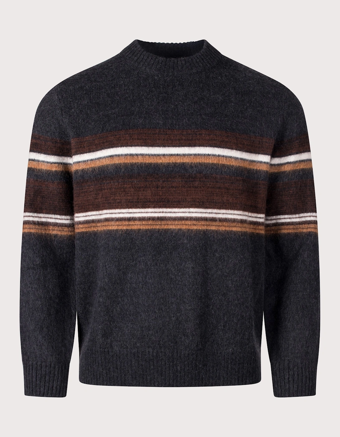 Relaxed Fit Wilde Bold Stripe Crewneck Jumper