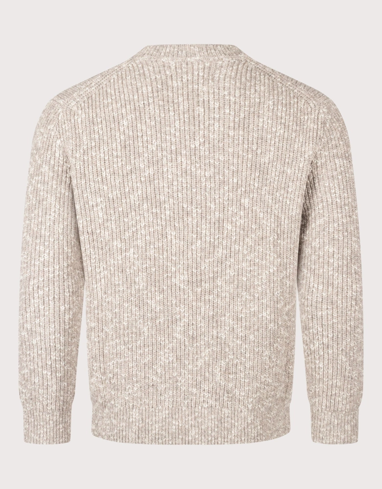 Relaxed Fit Wilde Rib Fleck Crewneck Jumper