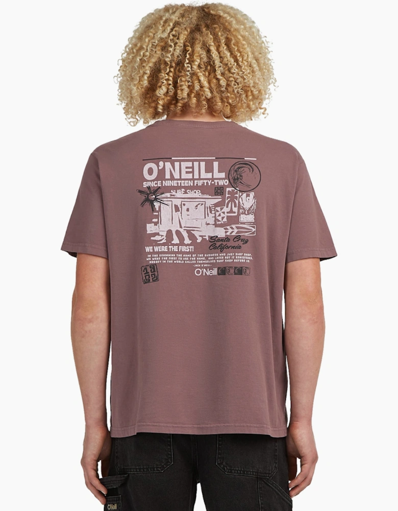 O'Neill Mens O'Riginals Retro Back-Print Short Sleeve T-Shirt