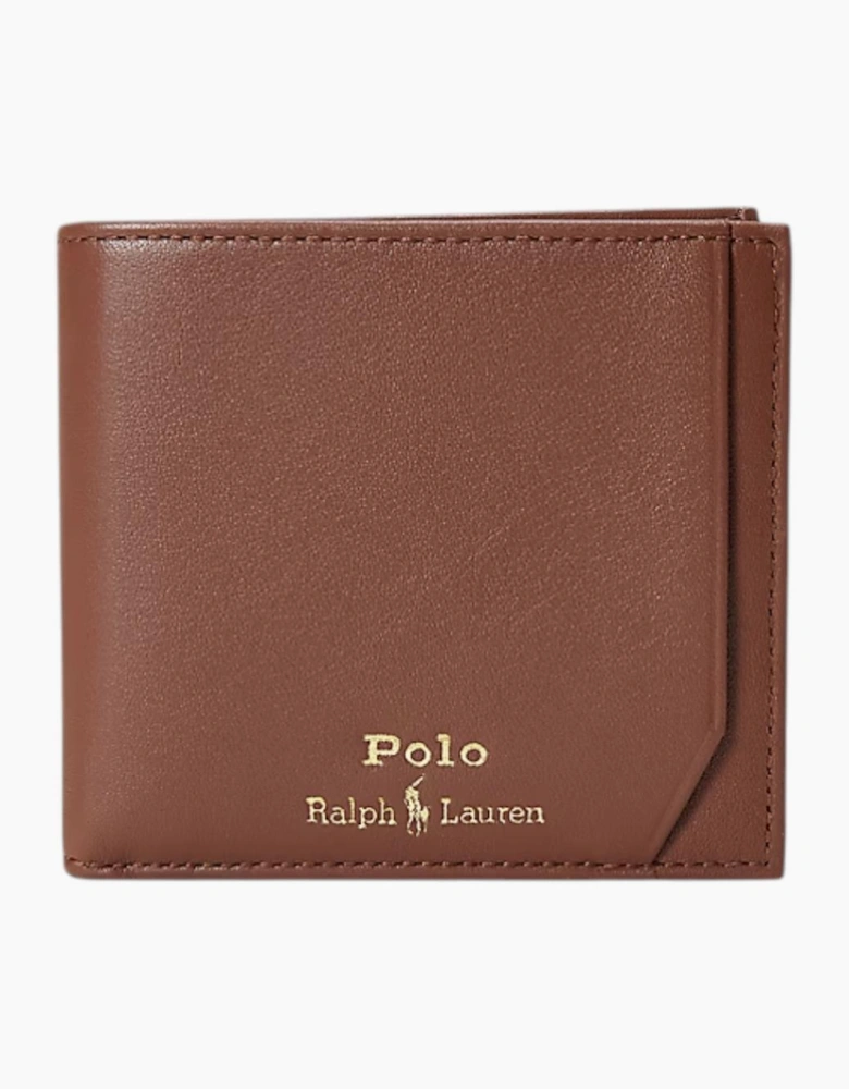 Ralph Lauren Mens Genuine Leather Wallet M Polo Billfold Credit Card Holder