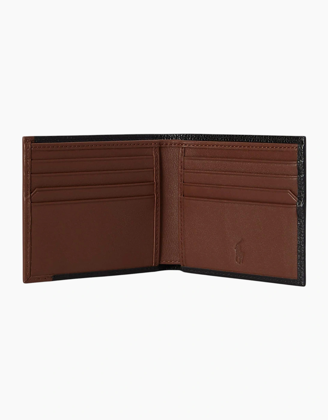 Ralph Lauren Mens Genuine Leather Wallet Two Tone Billfold Credit Card Holder