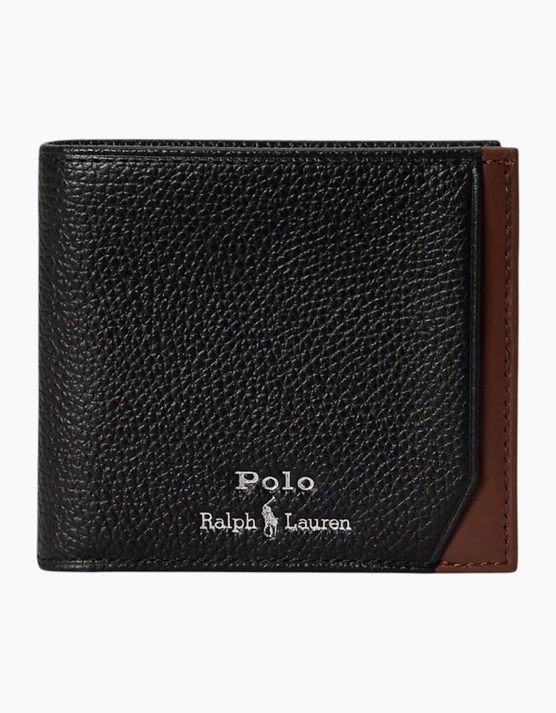 Ralph Lauren Mens Genuine Leather Wallet Two Tone Billfold Credit Card Holder