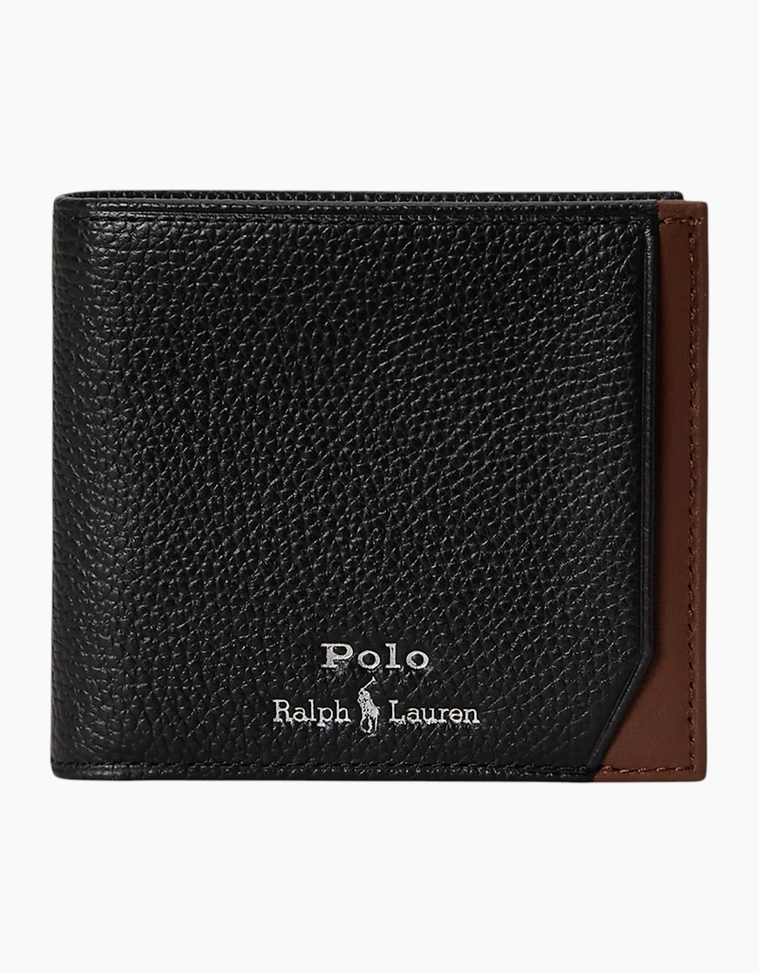 Ralph Lauren Mens Genuine Leather Wallet Two Tone Billfold Credit Card Holder
