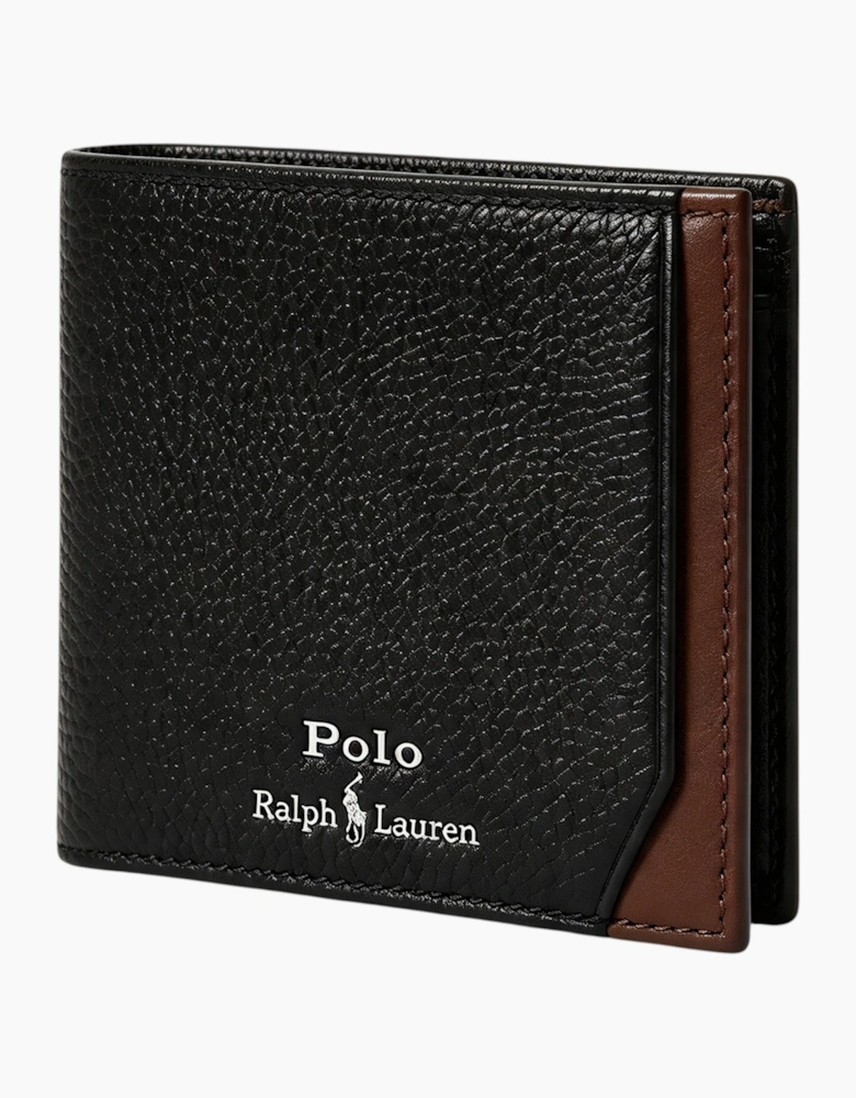 Ralph Lauren Mens Genuine Leather Wallet Two Tone Billfold Credit Card Holder