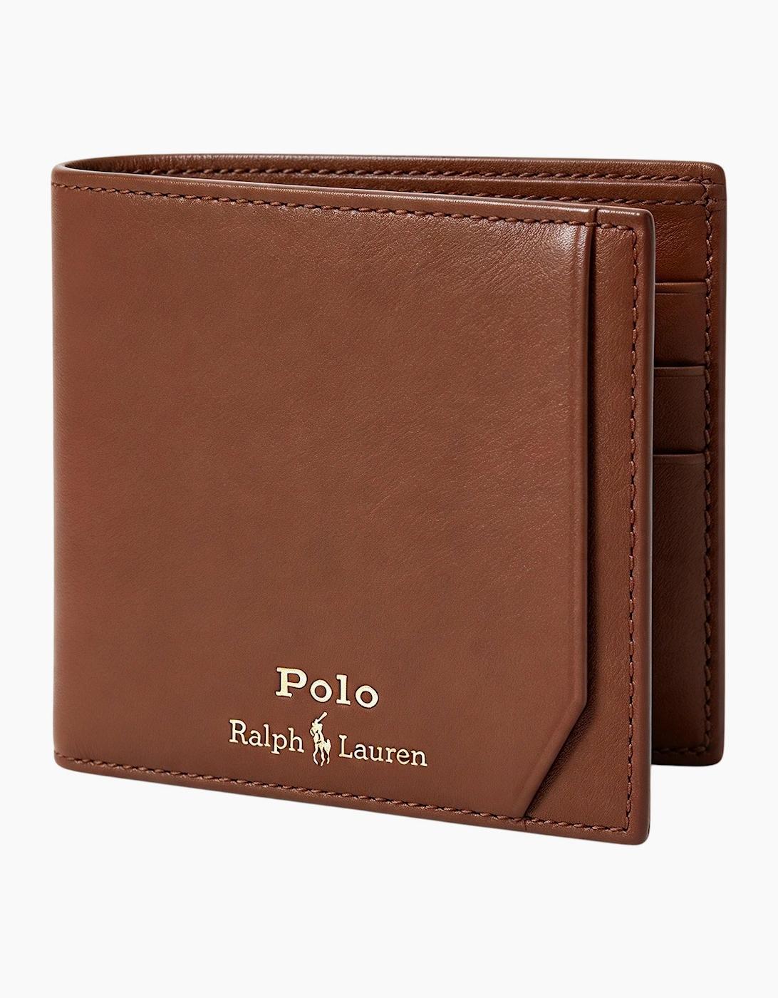 Ralph Lauren Mens Genuine Leather Wallet M Polo Billfold Credit Card Holder