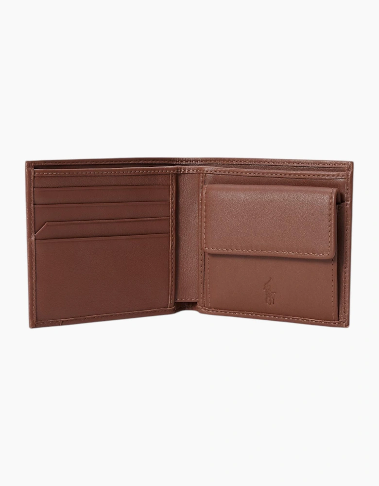 Ralph Lauren Mens Genuine Leather Wallet M Polo Billfold Credit Card Holder