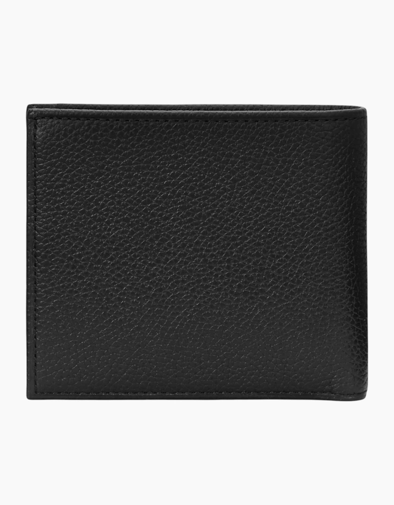 Ralph Lauren Mens Genuine Leather Wallet M Polo Billfold Credit Card Holder Black