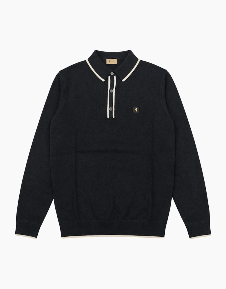 Gabicci Vintage Lineker Navy Polo Shirt