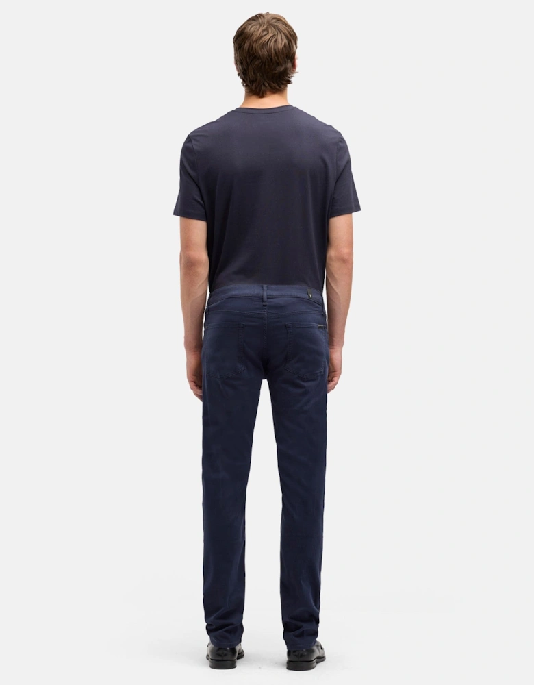7 For All Mankind SLIMMY Mens Slim Fit Luxe Performance Plus Stretch Sateen Jeans - Navy