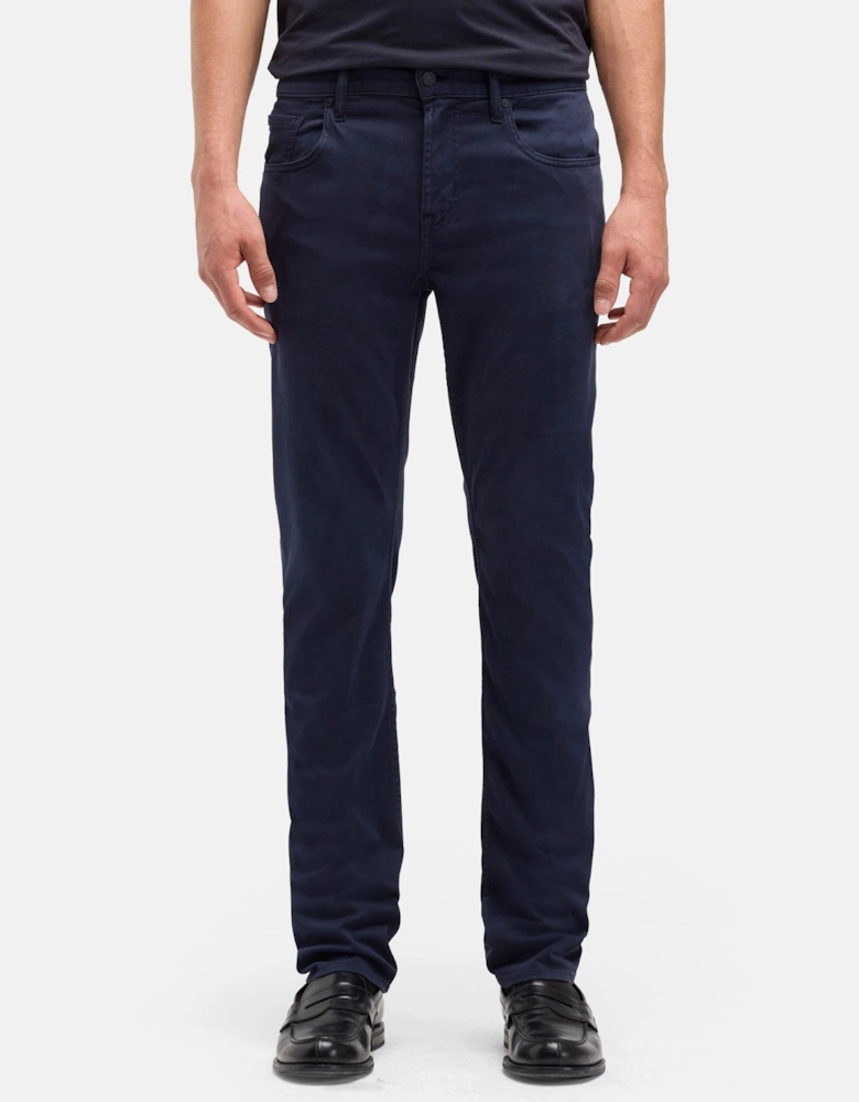 7 For All Mankind SLIMMY Mens Slim Fit Luxe Performance Plus Stretch Sateen Jeans - Navy