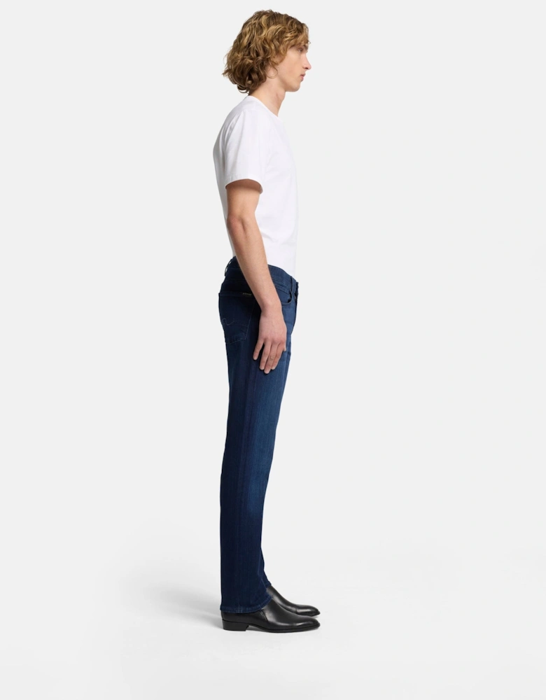 7 For All Mankind SLIMMY Mens Slim Fit Luxe Performance Denim Jeans - Deep Blue
