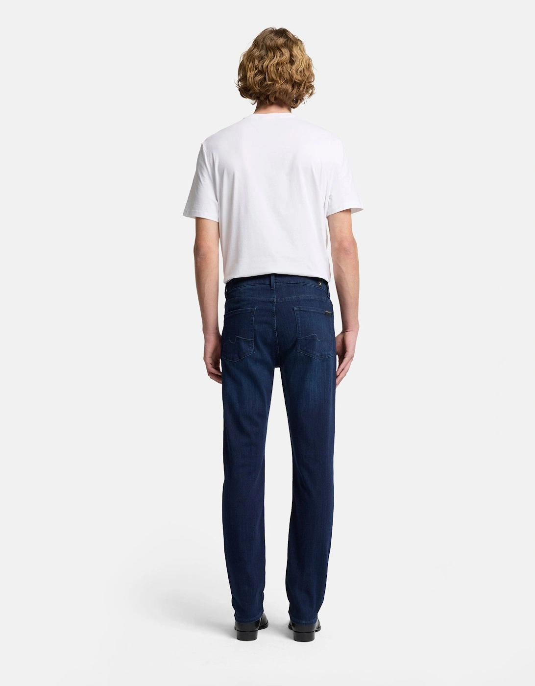 7 For All Mankind SLIMMY Mens Slim Fit Luxe Performance Denim Jeans - Deep Blue