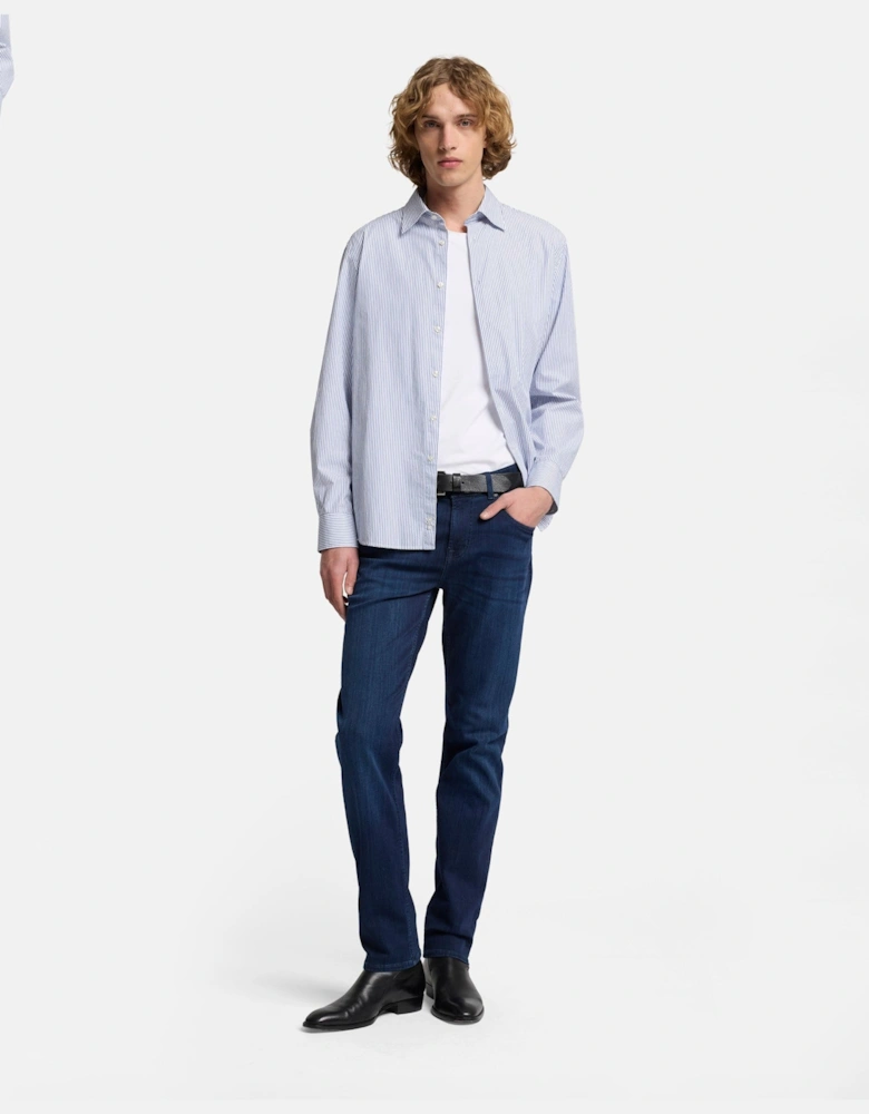 7 For All Mankind SLIMMY Mens Slim Fit Luxe Performance Denim Jeans - Deep Blue