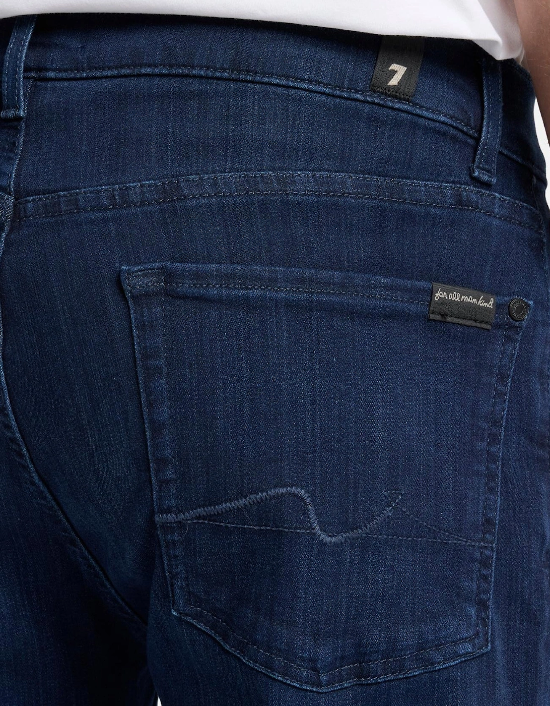 7 For All Mankind SLIMMY Mens Slim Fit Luxe Performance Denim Jeans - Deep Blue