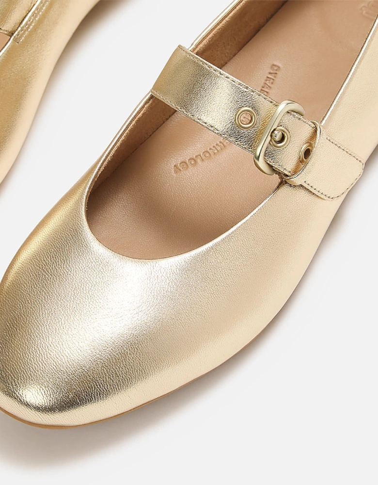 FitFlop Delicato Womens Leather Mary Jane Shoes - Platino 675