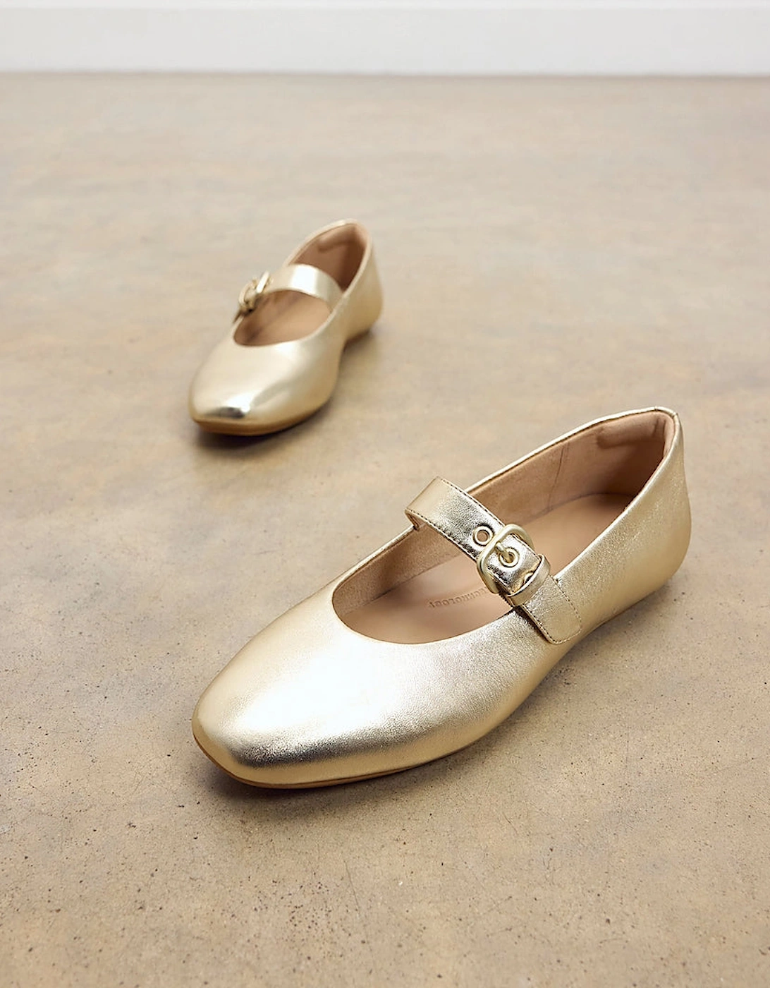 FitFlop Delicato Womens Leather Mary Jane Shoes - Platino 675