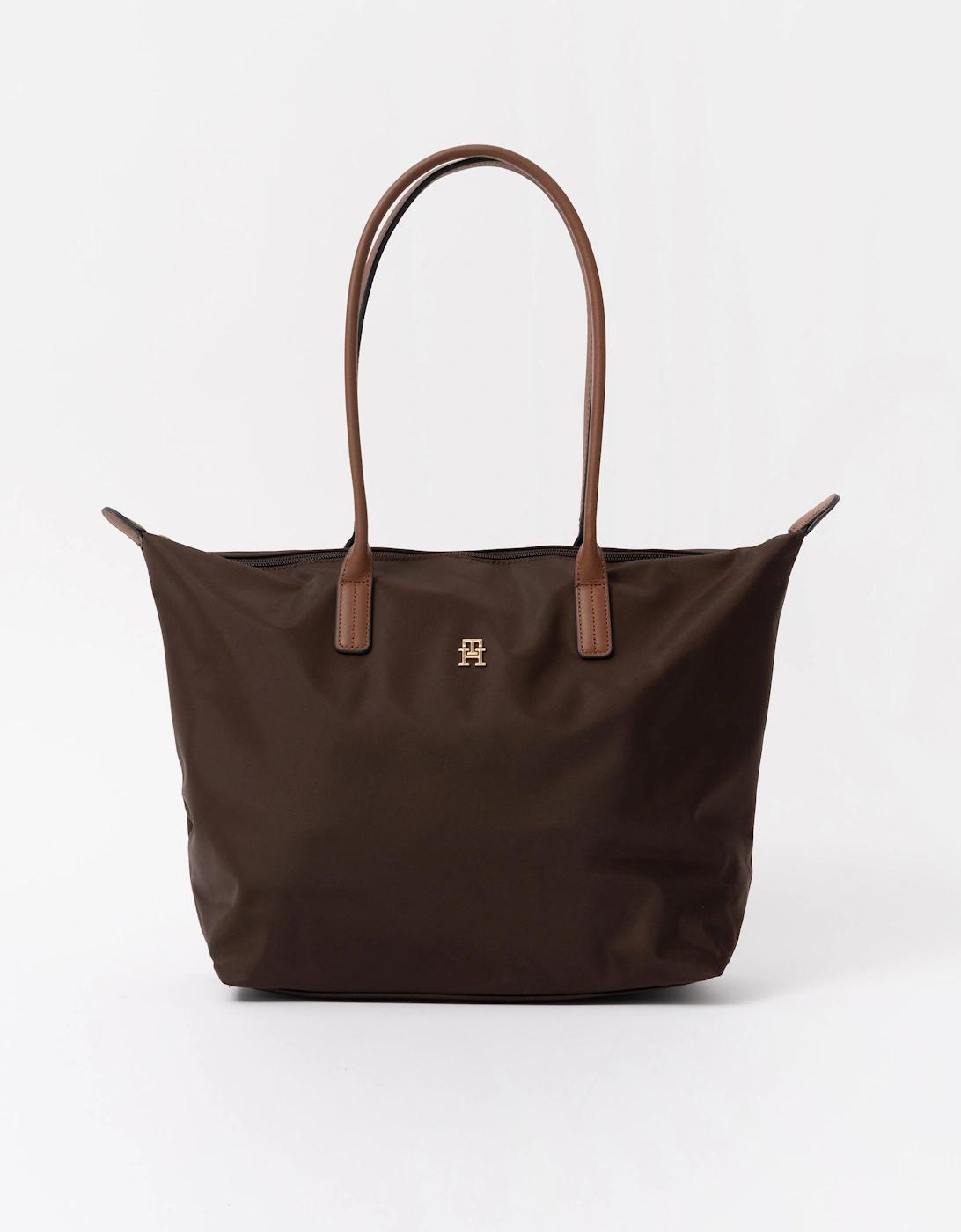 Tommy Hilfiger Popette Womens Tote Bag - Fondant Brown