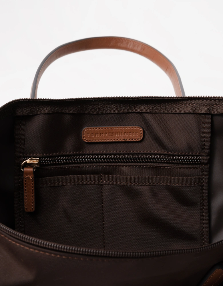 Tommy Hilfiger Popette Womens Tote Bag - Fondant Brown