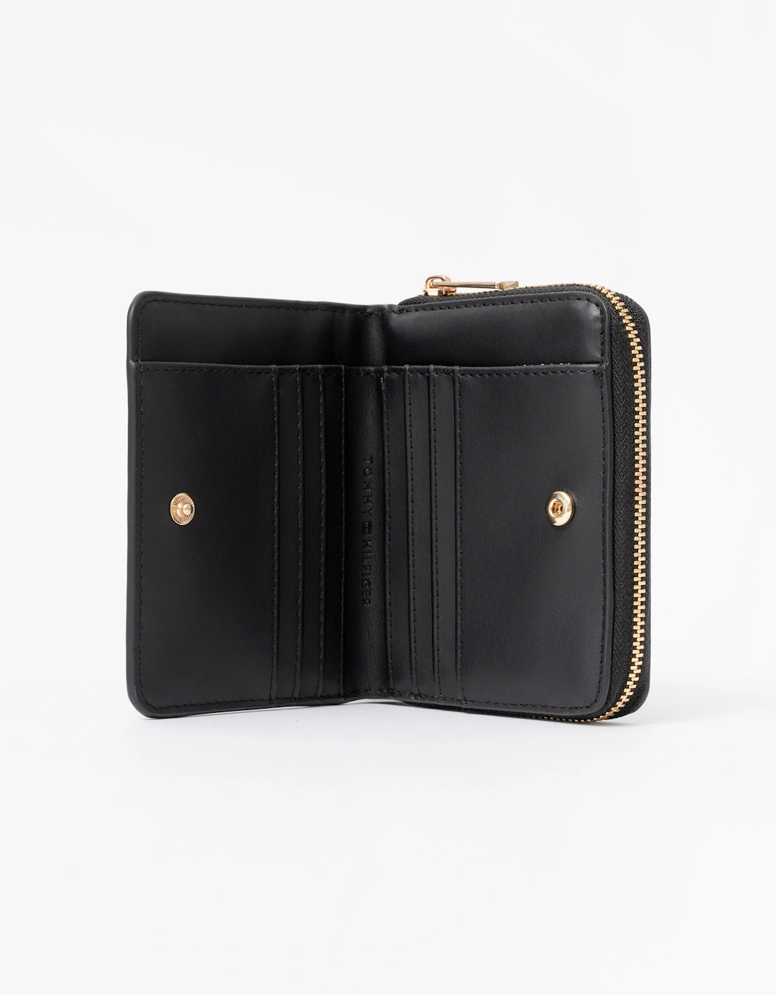 Tommy Hilfiger TH Modern Womens Medium Zip Wallet - Black