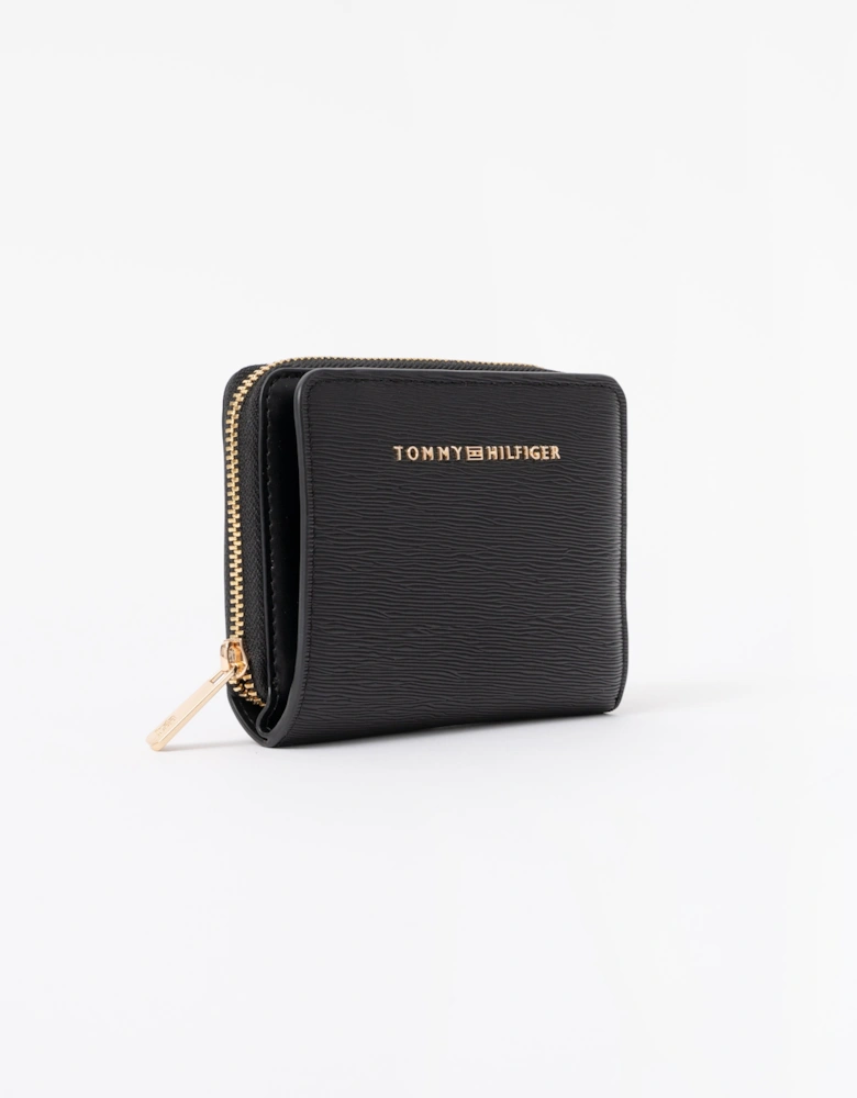 Tommy Hilfiger TH Modern Womens Medium Zip Wallet - Black