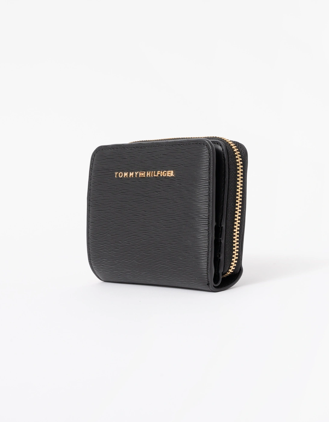 Tommy Hilfiger TH Modern Womens Medium Zip Wallet - Black
