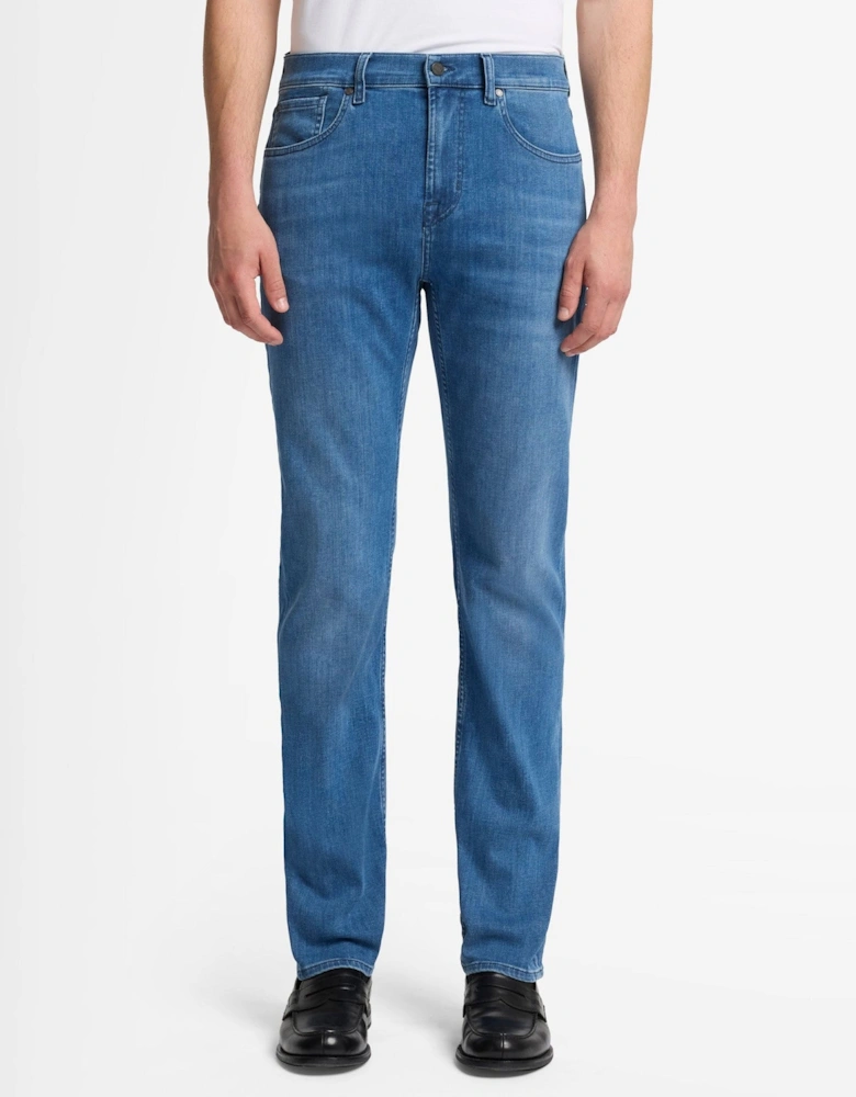 7 For All Mankind SLIMMY Mens Slim Fit Luxe Performance Eco Denim Jeans - Mid Blue