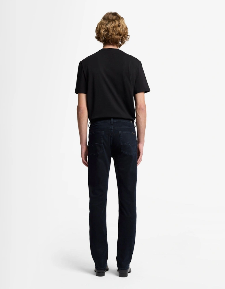 7 For All Mankind SLIMMY Mens Slim Fit Luxe Performance Eco Denim Jeans - Blue Black
