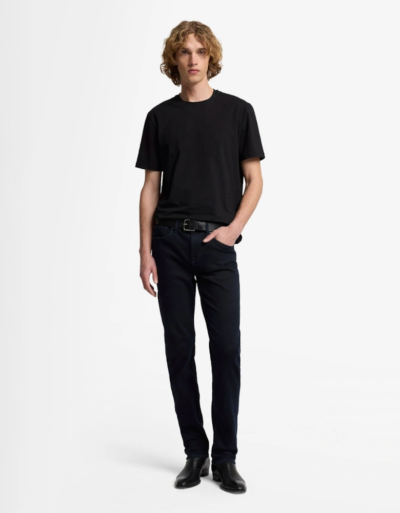 7 For All Mankind SLIMMY Mens Slim Fit Luxe Performance Eco Denim Jeans - Blue Black