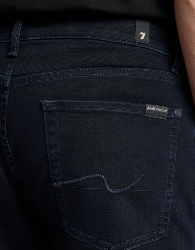 7 For All Mankind SLIMMY Mens Slim Fit Luxe Performance Eco Denim Jeans - Blue Black