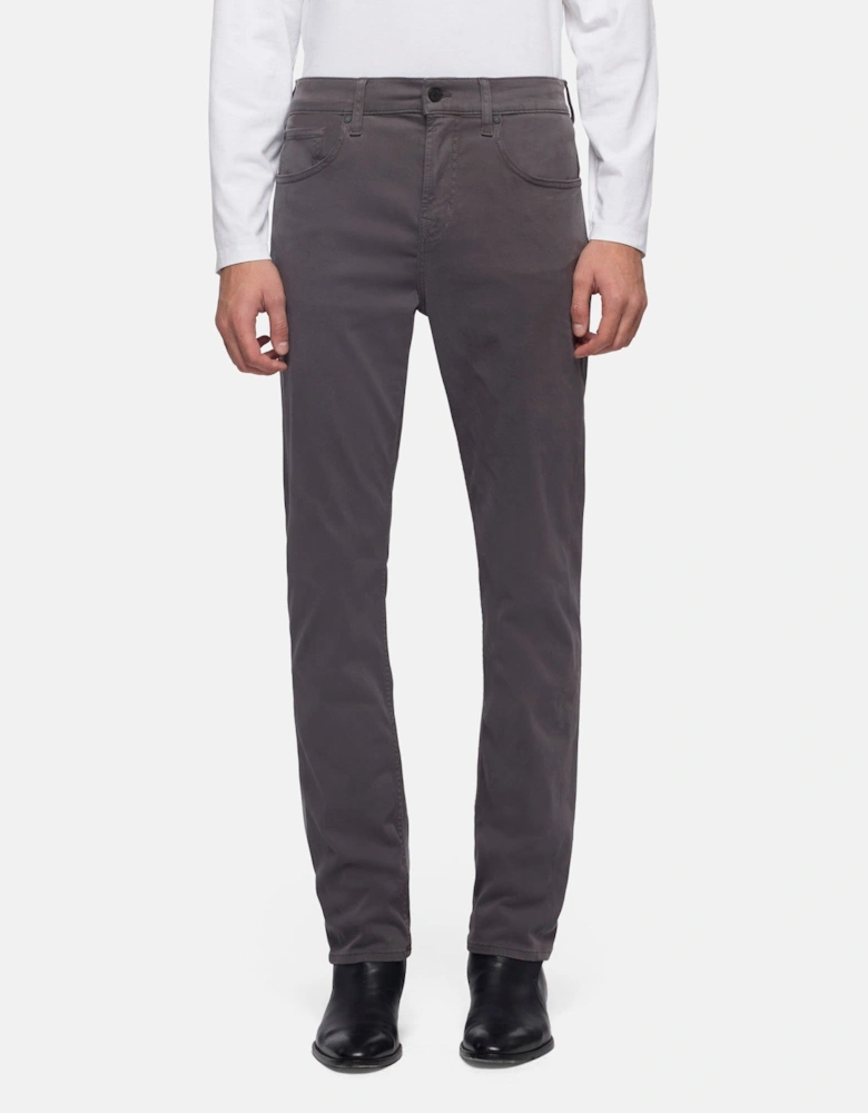 7 For All Mankind SLIMMY Mens Slim Fit Stretch Sateen Jeans - Gun Metal