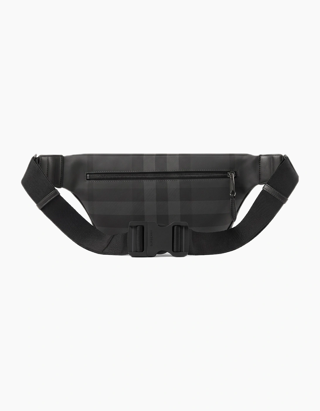 Burberry 'Cason' Check Belt Bag Charcoal