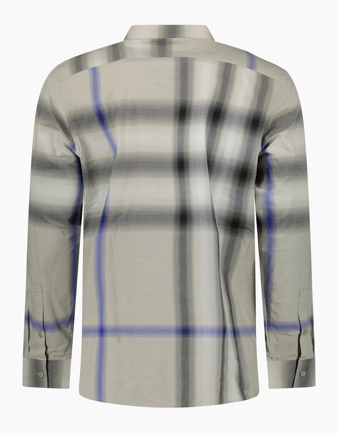 Burberry Claverdon Maxi Check Cotton Shirt in Lichen