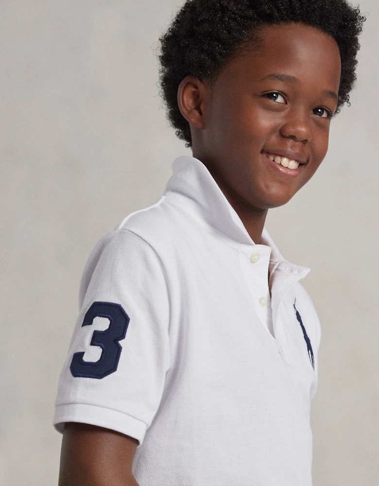 Ralph Lauren Boys Logo Polo Top in White