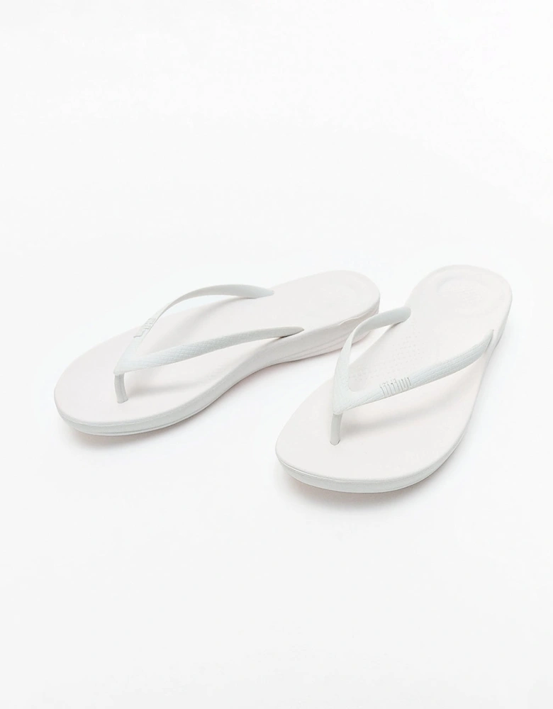 FitFlop Iqushion Womens Ergonomic Flip-Flops - Urban White 194