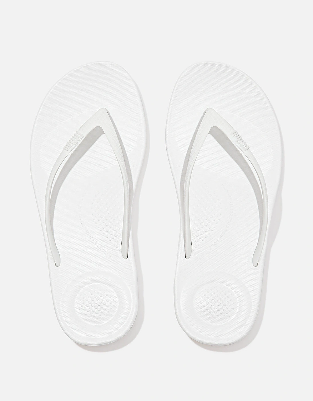 FitFlop Iqushion Womens Ergonomic Flip-Flops - Urban White 194
