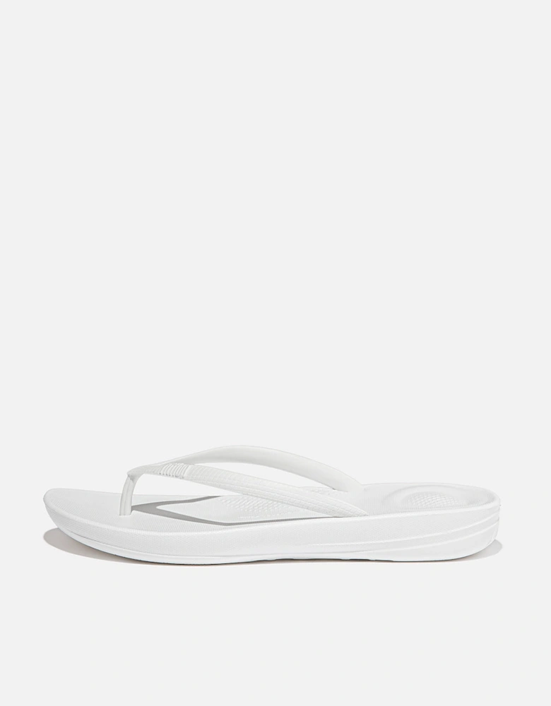 FitFlop Iqushion Womens Ergonomic Flip-Flops - Urban White 194