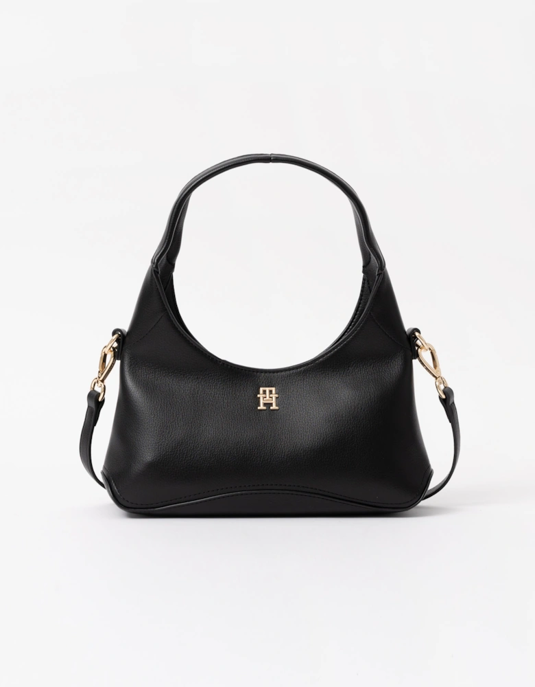 Tommy Hilfiger TH Everyday Womens Mini Hobo Bag - Black