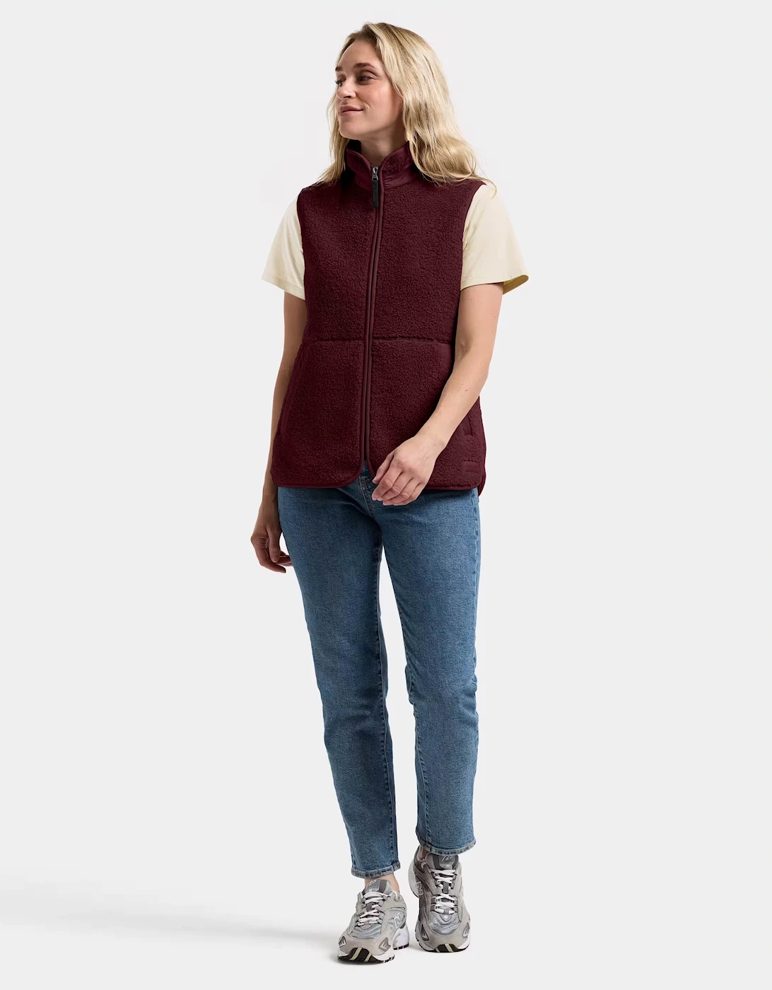 Didriksons Womens Siv Fleece Gilet - Old rust 147