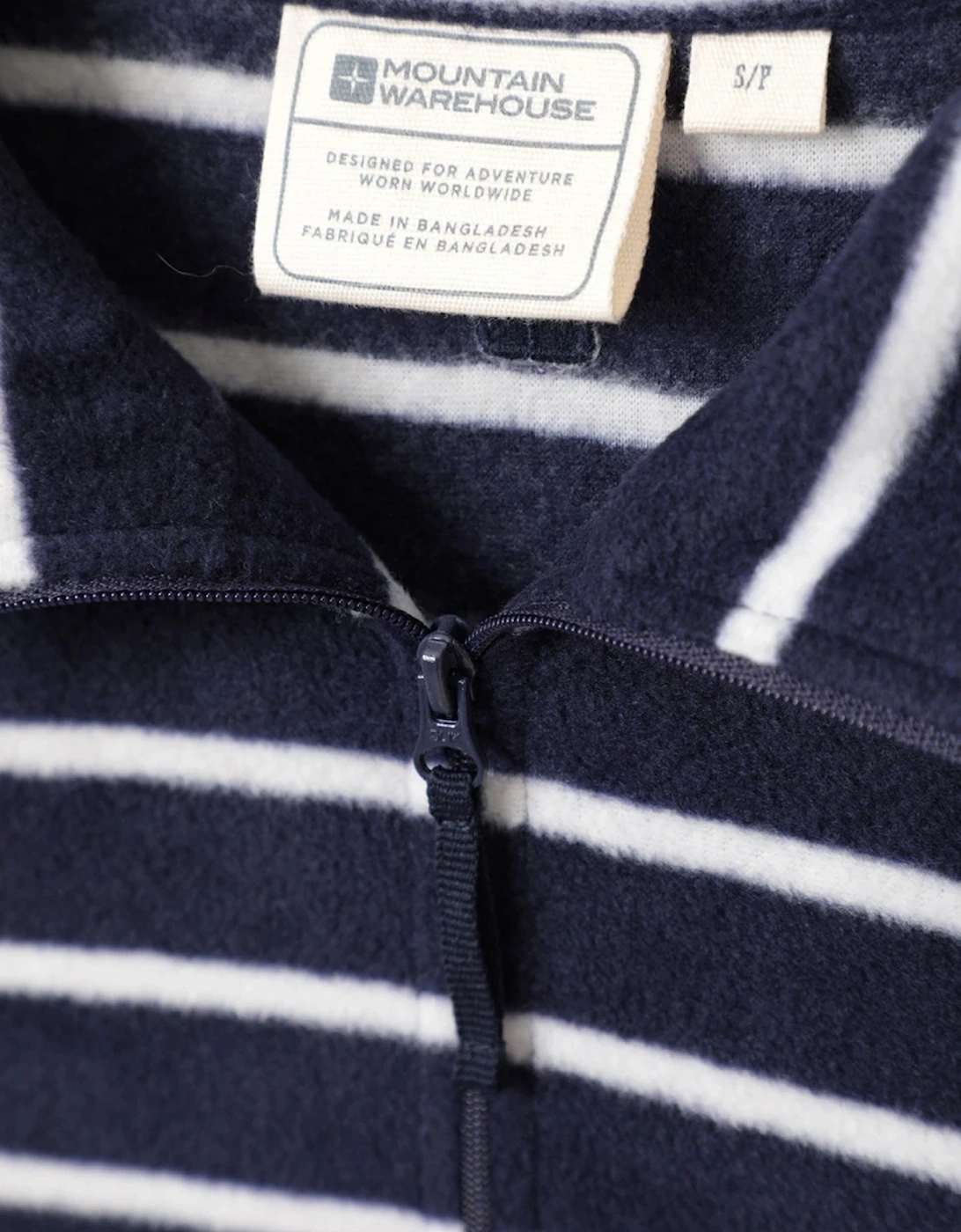 Mountain Warehouse Womens/Ladies Camber Striped Half Zip Fleece Top