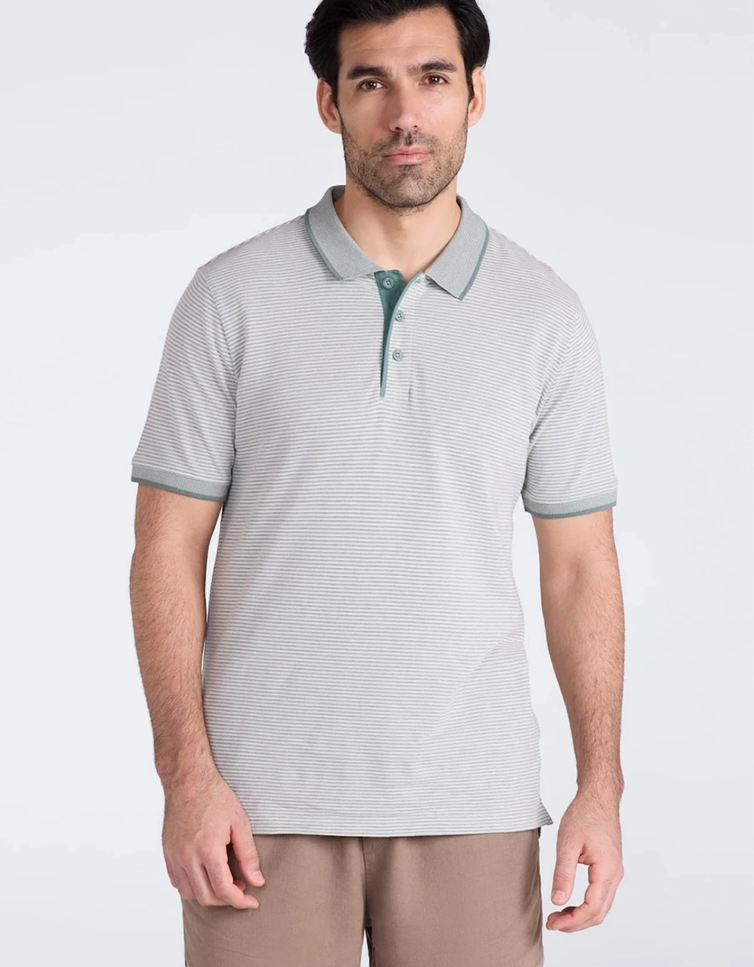 Mountain Warehouse Mens Dawnay Textured Pique Polo Shirt