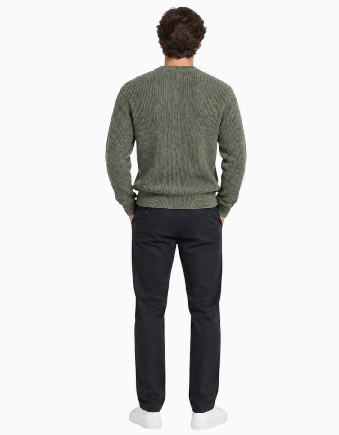 M&S Mens Supersoft Jumper with Wool Regular Fit Long Sleeve Sweatshirt