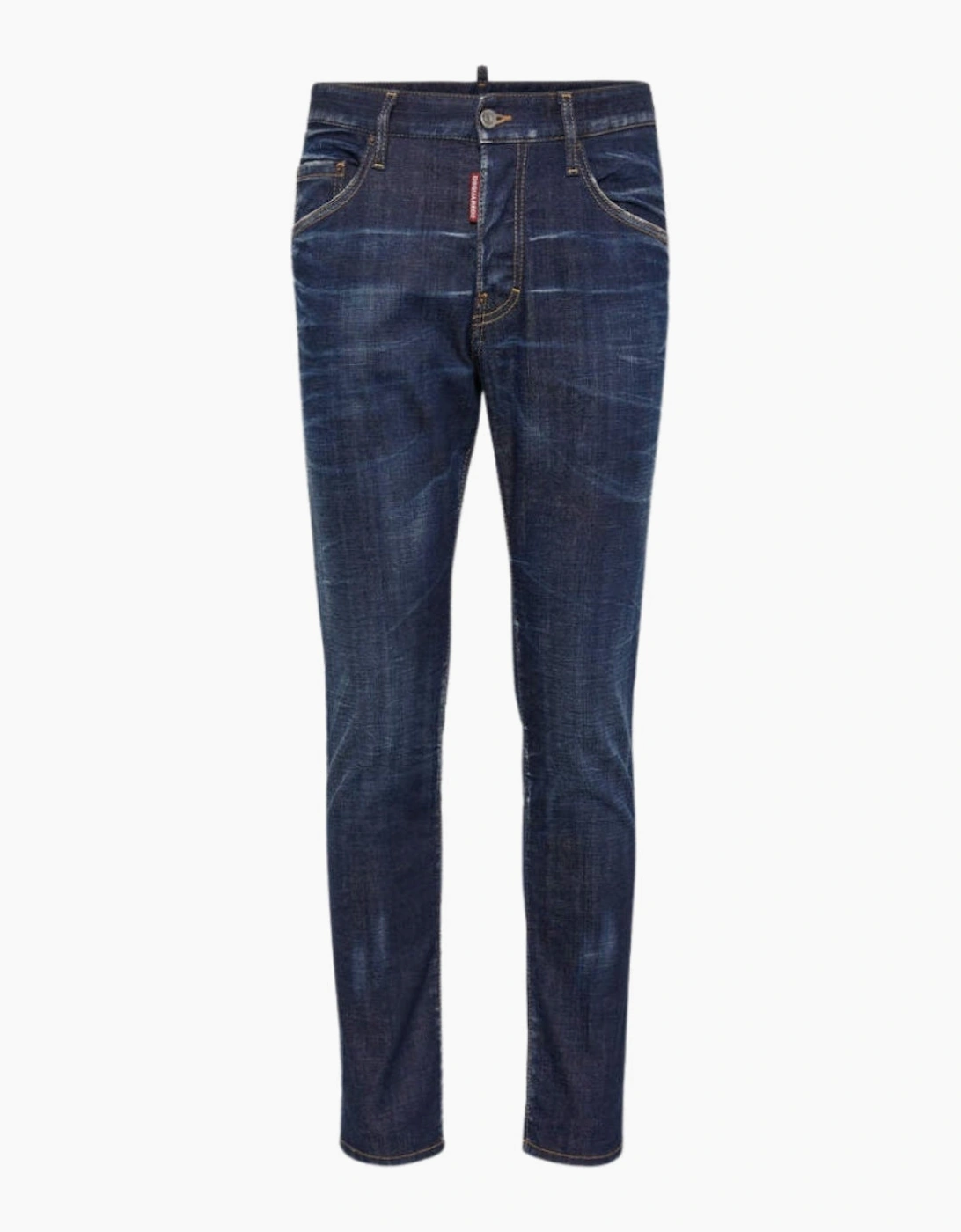 Dsquared2 Dark Clean Wash Skater Jeans in Navy Blue