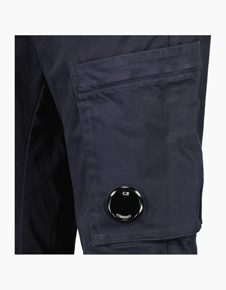 Stretch Satin Lens Cargo Pants