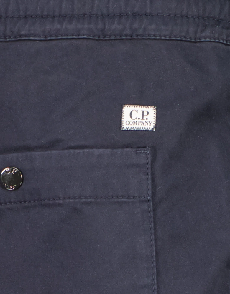 Stretch Satin Lens Cargo Pants