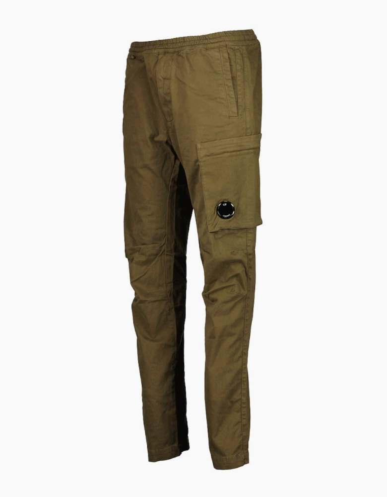 Stretch Satin Lens Cargo Pants